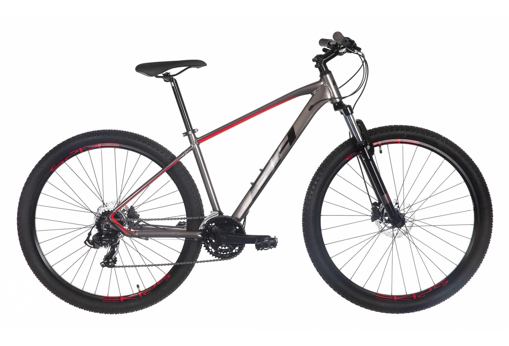 VTT SEMI-RIGIDE BH SPIKE 1.0 SHIMANO 7V 29'' GRIS / ROUGE