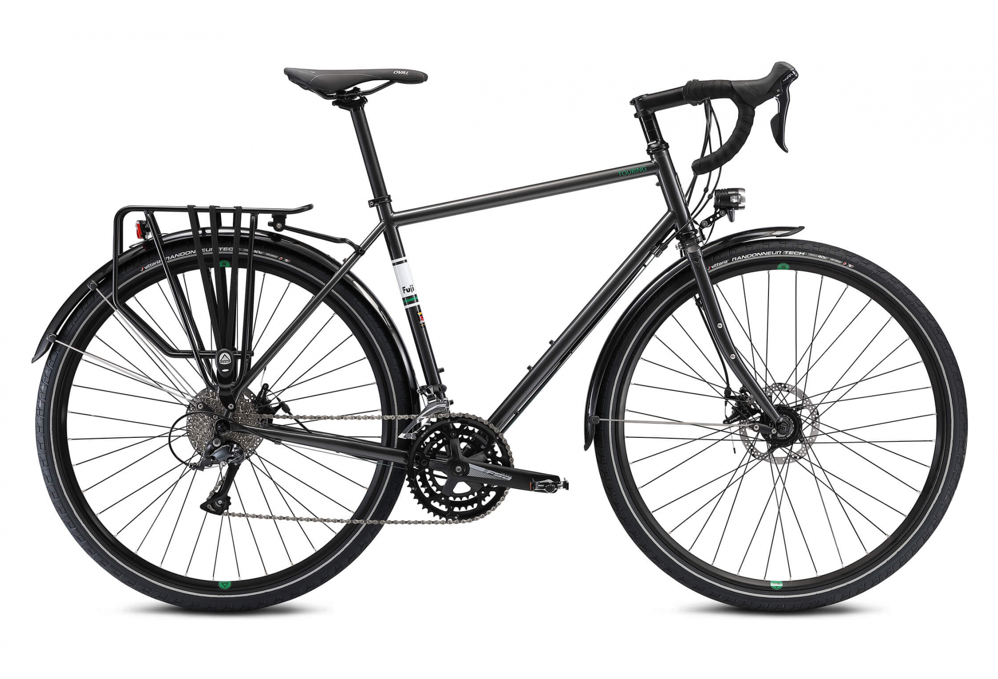 VÉLO DE VOYAGE FUJI TOURING DISC LTD SHIMANO SORA 9V 700 MM GRIS ANTHRACITE 2021