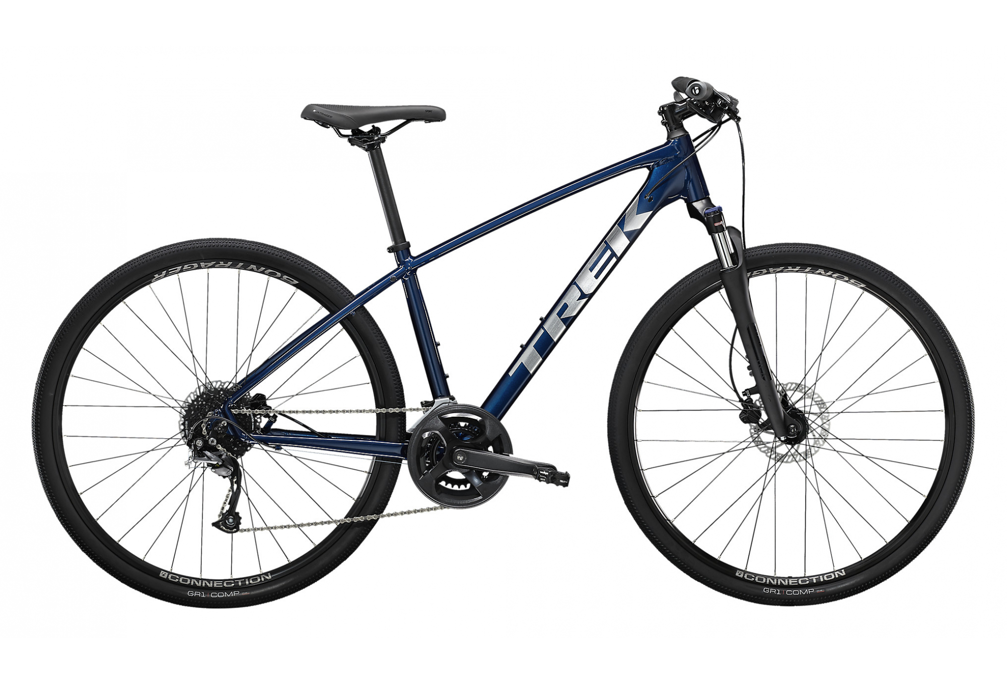 VTT SEMI-RIGIDE TREK DUAL SPORT 2 SHIMANO ACERA/ALTUS 9V 700 MM BLEU MULSANNE 2022