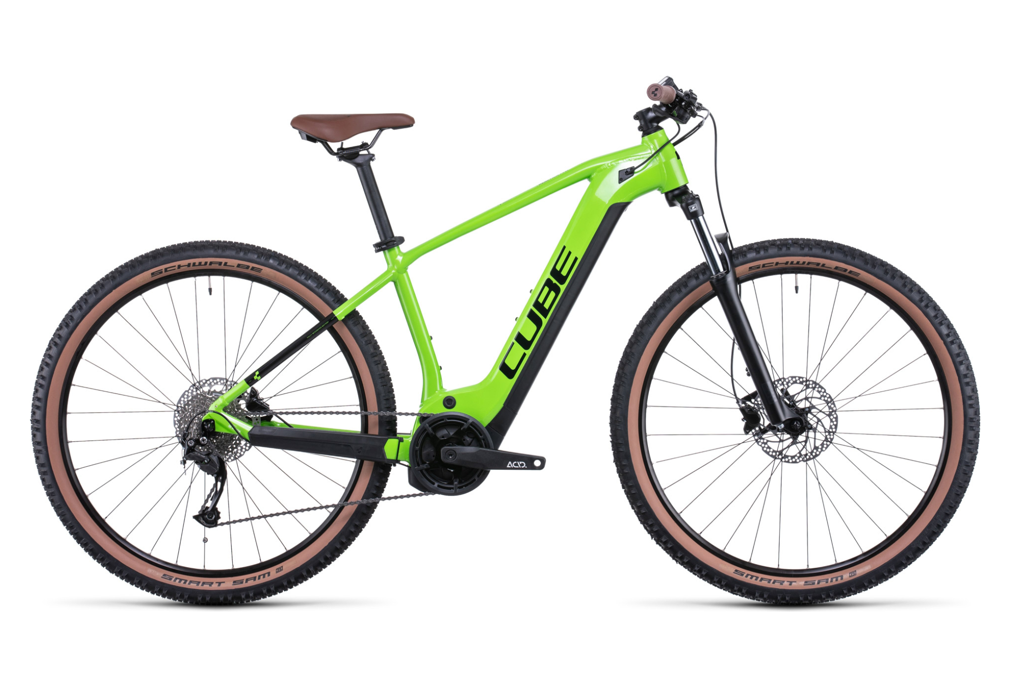 VTT ÉLECTRIQUE SEMI-RIGIDE CUBE REACTION HYBRID PERFORMANCE 500 SHIMANO ALIVIO 9V 500 WH 29'' VERT SHINY APPLE 2022