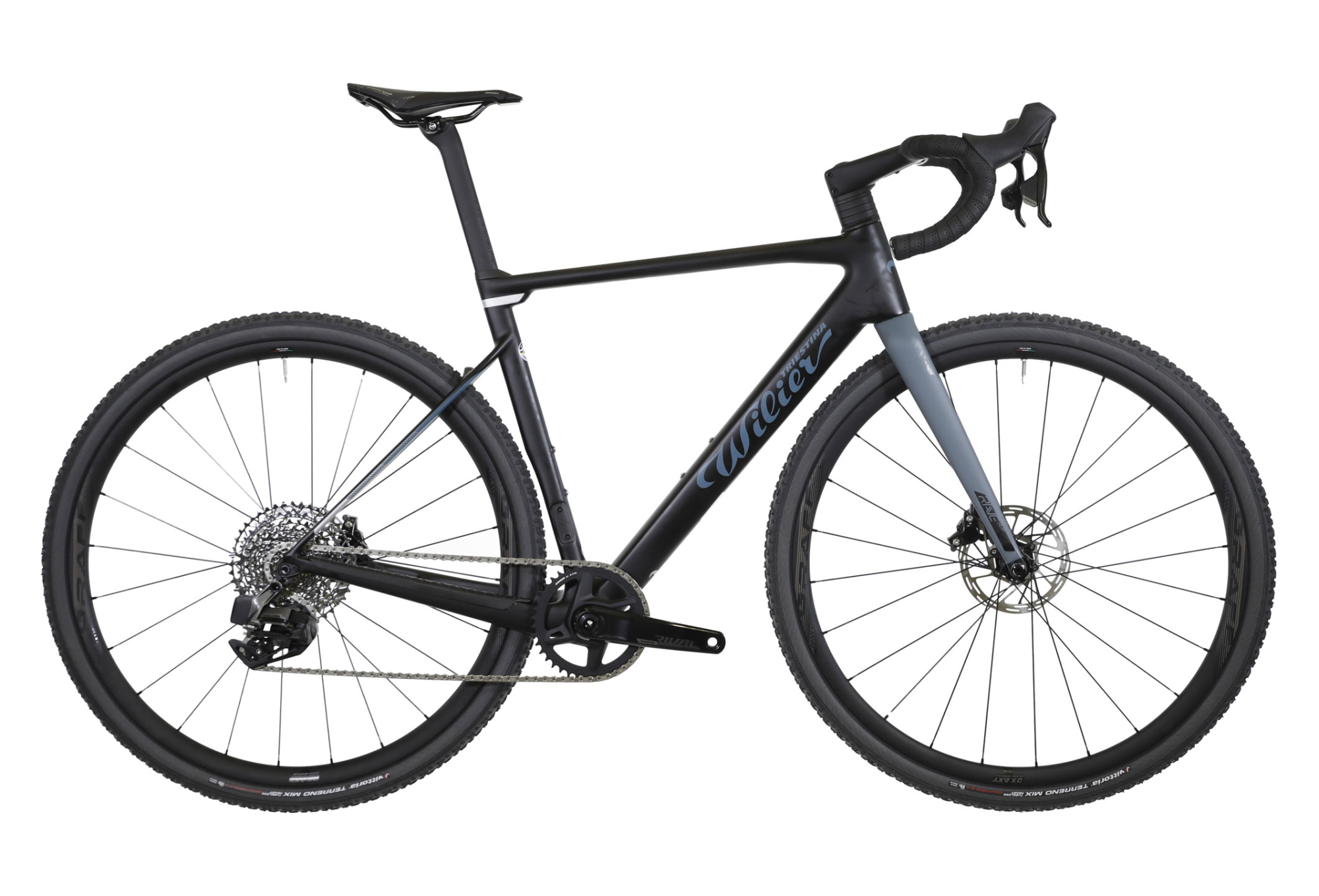 GRAVEL BIKE WILIER TRIESTINA RAVE SLR SRAM RIVAL XPLR ETAP AXS 12V 700 MM NOIR GRIS 2023