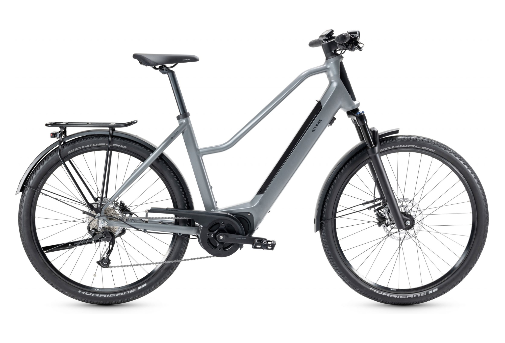 VTC ÉLECTRIQUE GITANE G-LIFE XR 2 SHIMANO ALIVIO 9V 603 WH 27.5'' GRIS IRIDIUM 2023