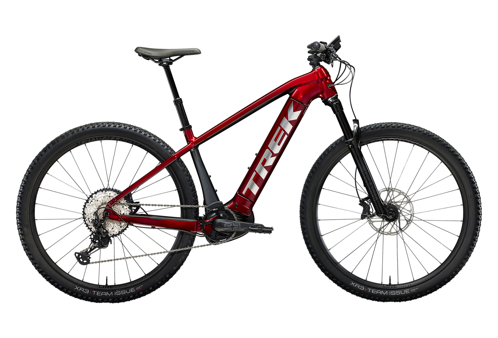 VTT ÉLECTRIQUE SEMI-RIGIDE TREK POWERFLY 7 SHIMANO SLX / XT 12V 625WH 29'' ROUGE / GRIS LITHIUM 2023