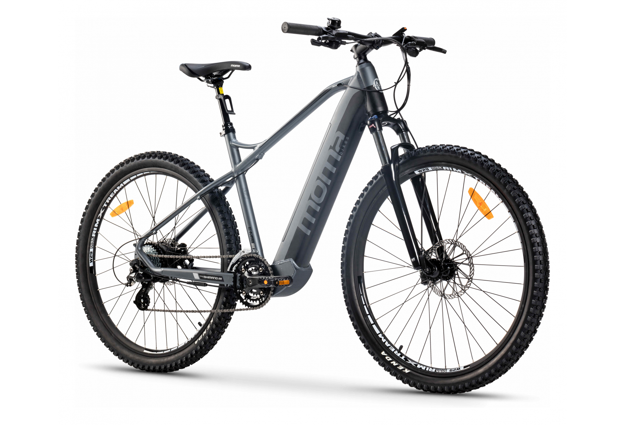 VTT ELECTRIQUE SEMI RIGIDE MOMA BIKES E-MTB 29'' SHIMANO ALTUS 8V GRIS