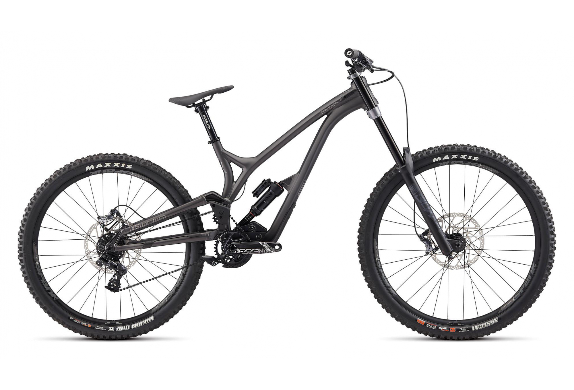 VTT TOUT SUPENDU COMMENCAL SUPREME DH ESSENTIAL SRAM GX DH 7V 29/27.5'' GRIS FONCÉ